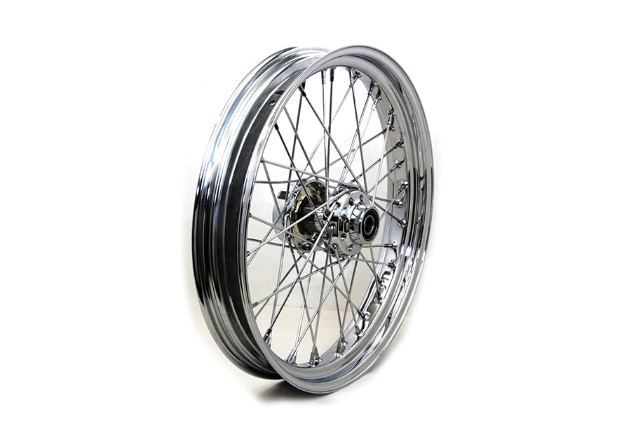 HARLEY 21 inch x 3.25 inch Front Spoke Wheel Chrome fits 2011-2017 FLST, with ABS 2011-2017 FXST, with ABS 2011-2017 FXDWG, with ABS