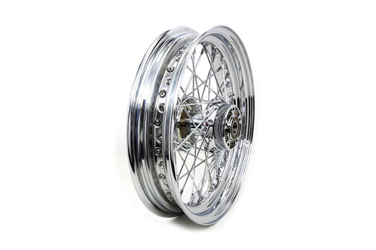 HARLEY 16 inch x 3.00 inch Rear Spoke Wheel Chrome Fits 2011-2017 FXST, with ABS 2011-2017 FLST, wit