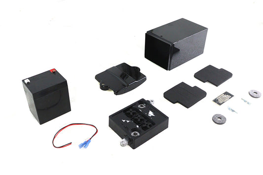 HARLEY 12 Volt Battery Box and Top Kit Fits 1936-1952 EL, 1941-1975 FL, 1937-1952 W, 1932-1963