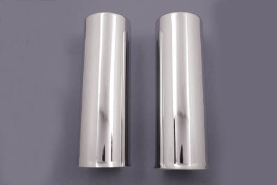 HARLEY Chrome 8 inch Shock Spring Cover Set fits 1973-1984 FL, 1973-1984 FX,