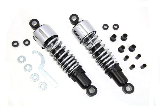 HARLEY 11-1/2 inch FLT Shock Set Chrome Fits 1999-UP FLHR, 1999-UP FLT, 1999-UP FLHT, 1999-UP
