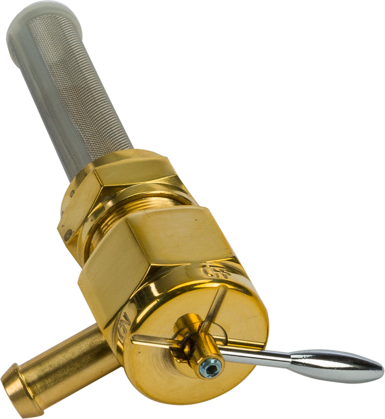 HARLEY HARDDRIVE BRASS PETCOCK HEX LEFT SIDE POSITION 22686