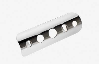 Custom Chrome HARLEY E/PIPE 7 HEAT SHIELD BLK