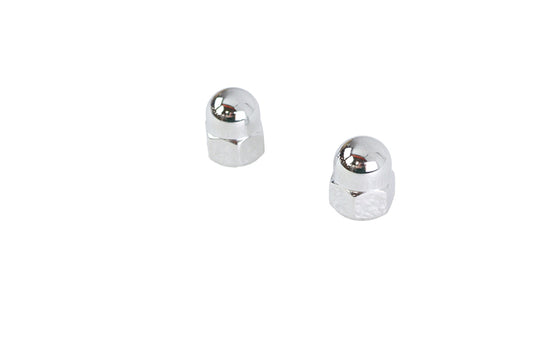 HARLEY Chrome Acorn Nut Set Fine 7/16 inch-20 Thread Fits 0- All, Models