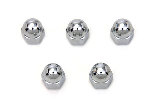 HARLEY Chrome Acorn Nut 1/4 inch-20 Coarse Thread Fits 0- All, Models