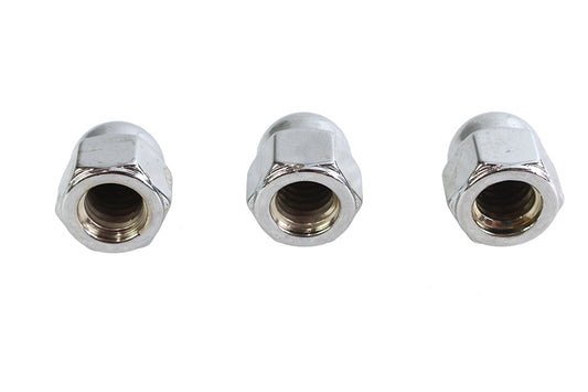 HARLEY Chrome Acorn Nut 3/8 inch-16 Coarse Thread Fits 0- All, Models