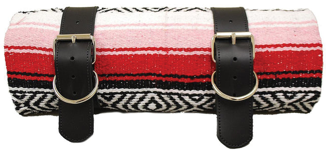Custom Chrome HARLEY RED MEXICAN SERAPE ROLL-UP BLANKET