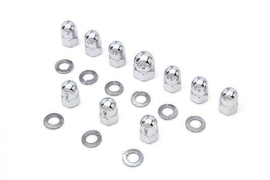 HARLEY Chrome Transmission Side Cover Kit Fits 1936-1940 EL, 1937-1948 UL, 1941-1984 FL, 1971-
