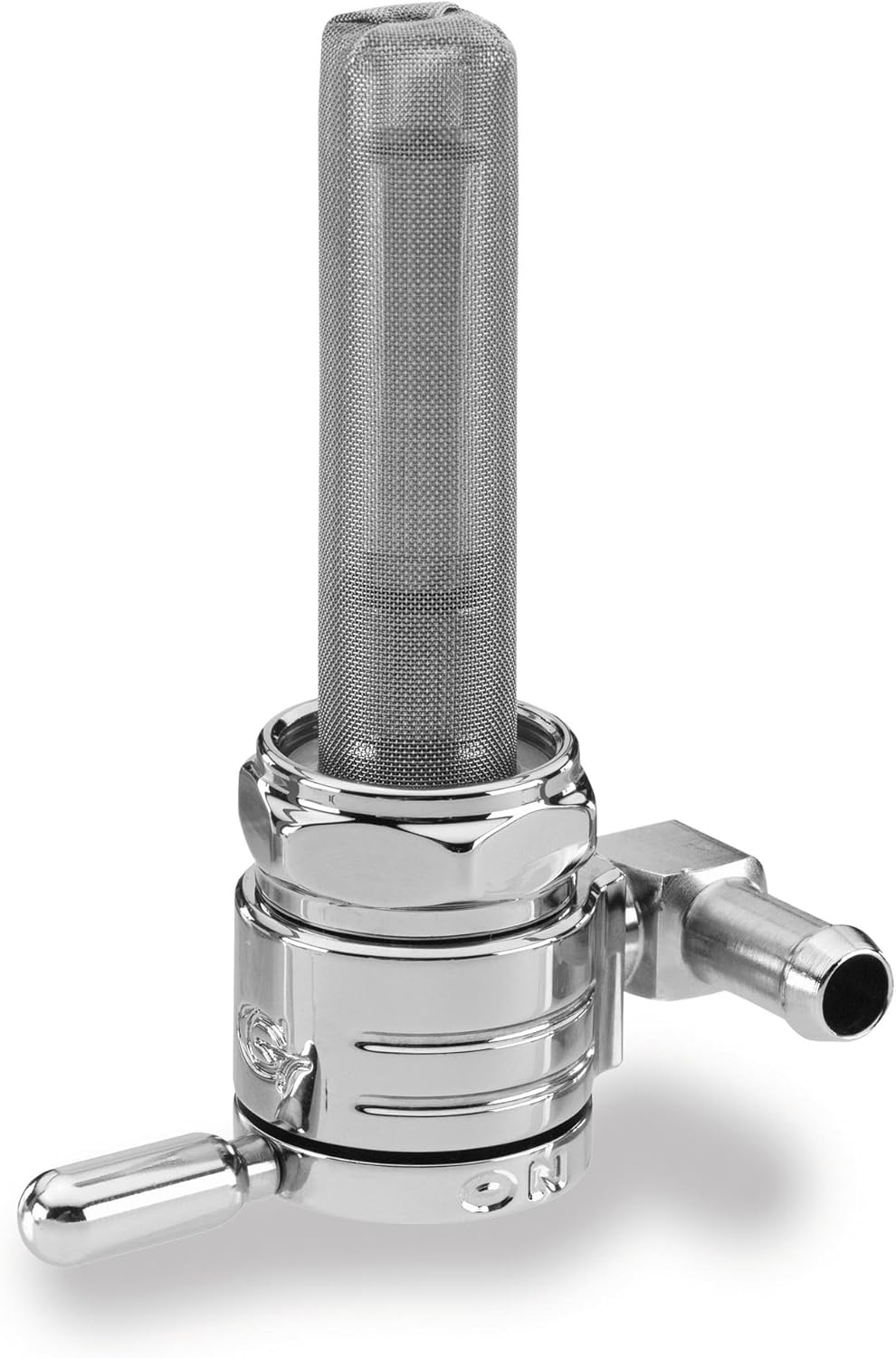 HARLEY GOLAN 3/8 NPT PETCOCK BACKWARD CHROME 5/16 HOSE 75-516B-CS