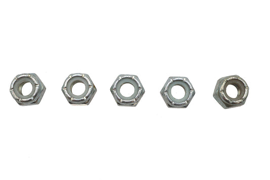 HARLEY Zinc Plated Hex Nuts 1/4 inch-28 Nyloc Fits 0- All, models