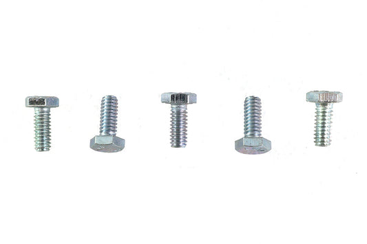 HARLEY Hex Cap Bolts Zinc 1/4 inch X 5/8 inch Fits 0- All, models
