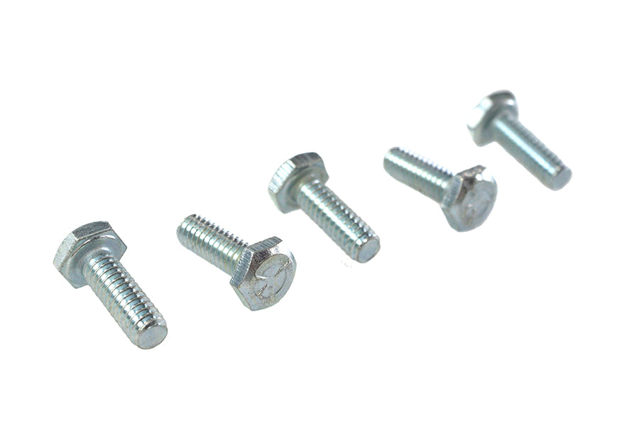 HARLEY Hex Cap Bolts Zinc 1/4 inch X 3/4 inch Fits 0- All, models