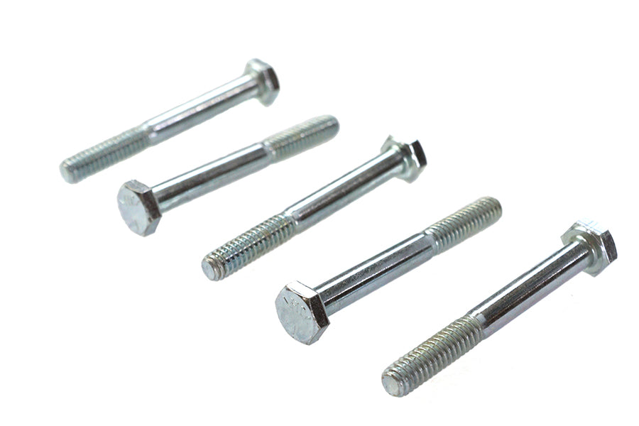 HARLEY Hex Cap Bolts Zinc 1/4 inch X 2-1/4 inch Fits 0- All, models