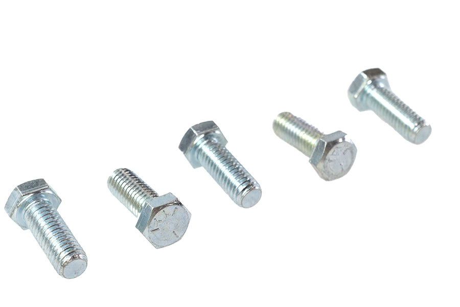 HARLEY Hex Cap Bolts Zinc 3/8 inch x 1 inch Fits 0- All, models