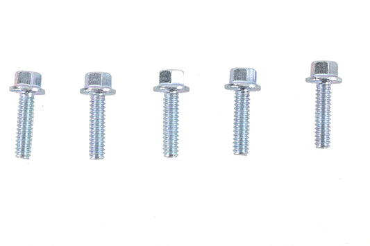 HARLEY Zinc Hex Flange Screws 1/4 inch-20 x 7/8 inch Fits 0- All, models