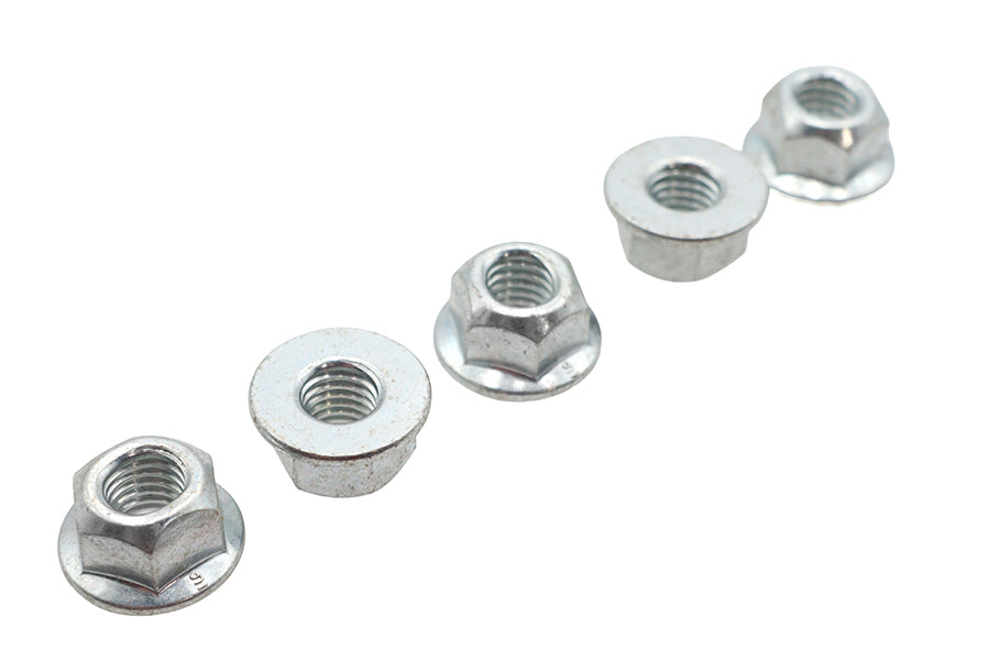 HARLEY M8 x 1.25 Flange Nut Zinc Fits 0- Custom, application