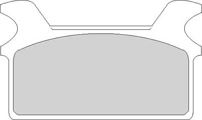 Custom Chrome HARLEY M/F ORGANIC PAD REAR TOURING 86-99