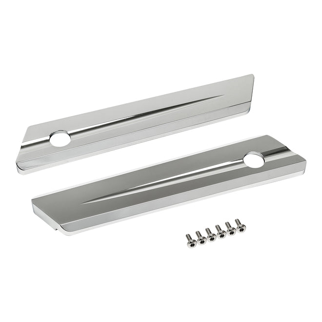 Custom Chrome HARLEY CHROME SADDLEBAG LATCH COVERS FITS '14-'20 TOURING