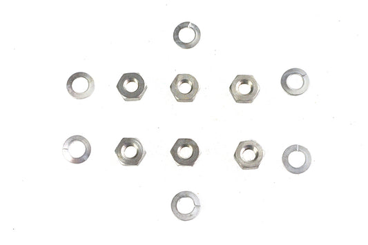 HARLEY Cadmium Standard Oil Pump Nuts Fits 1937-1948 UL, 1941-1948 FL,
