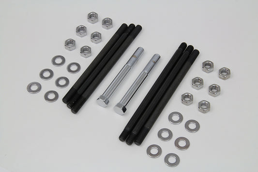 HARLEY Chrome Stock Engine Case Bolt Kit Fits 1970-1978 FL, 1971-1978 FX,