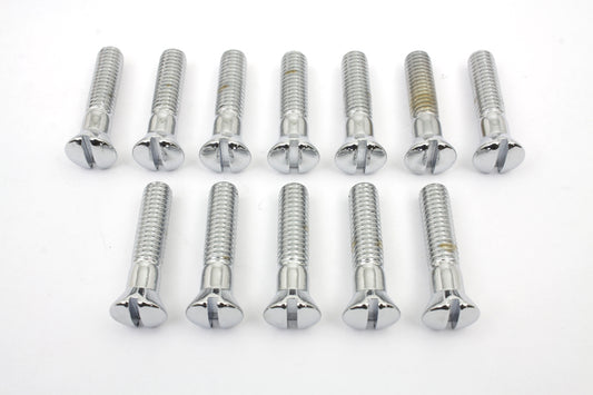HARLEY Chrome Cam Cover Stock Slotted Screws Fits 1936-1940 EL, 1941-1969 FL,