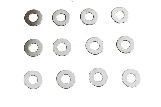 HARLEY Chrome Flat Washer 1/4 inch Inner Diameter Fits 0- All, models
