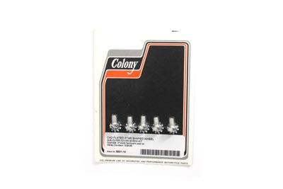 HARLEY Cadmium Wheel Hub Star Screws fits 1936-1940 EL, front or rear 1941-1966 FL, front or rear 1937-1948 UL, front or rear 1935-1952 WL, rear only