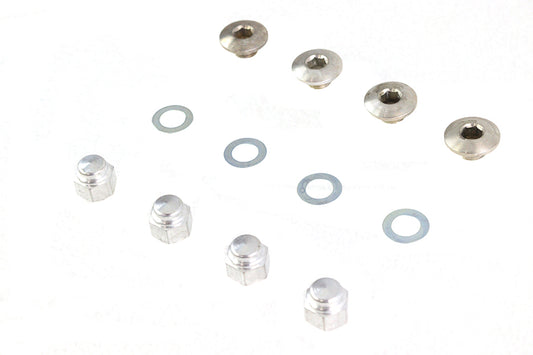 HARLEY Rocker Shaft End Plug and Cap Nut Cadmium Fits 1971-1984 FL, 1971-1984 FX, 1979-1983 FLT,