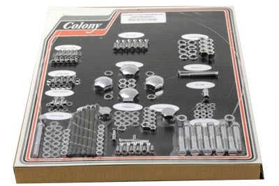 ハーレー 六角穴付ボルト ローレット加工 クローム 1/4インチ X 3/4インチ 0-オールモデル対応