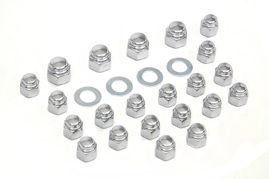 HARLEY Rocker Box Nut Kit Cap Style Fits 1966-1984 FL, 1971-1984 FX, 1982-1983 FXR, 1979-1983