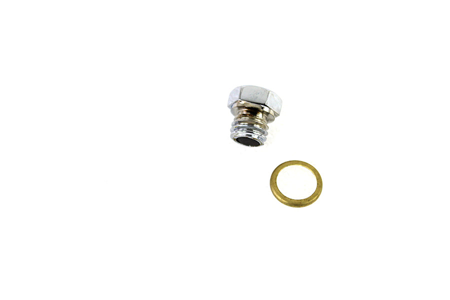 HARLEY Magnetic Drain Plug with Brass Gasket fits 1941-1985 FL, 1941-1985 FL,