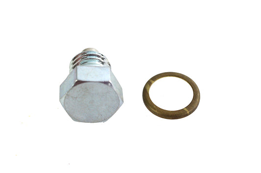 HARLEY Magnetic Drain Plug with Brass Gasket Fits 1941-1985 FL, 1941-1985 FL,