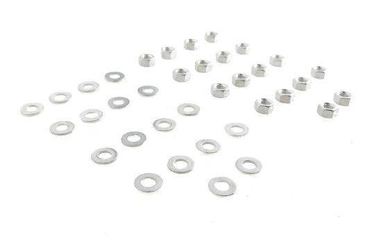HARLEY Cadmium Rocker Box Hex Nuts Fits 1966-1984 FL, 1971-1984 FX, 1982-1983 FXR, 1979-1983 F