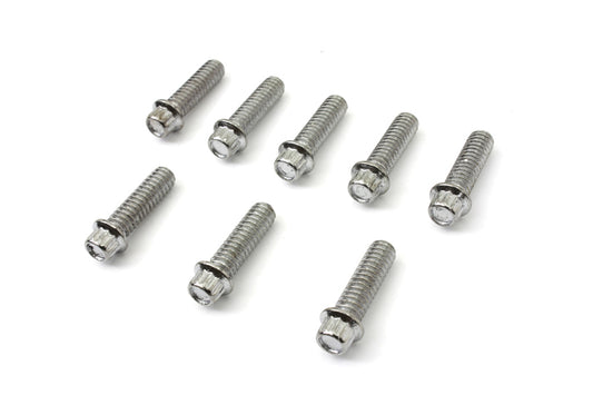 HARLEY Tappet Block Screw Kit Chrome Fits 1976-1984 FL, 1976-1984 FX, 1979-1998 FLT, 1979-1998