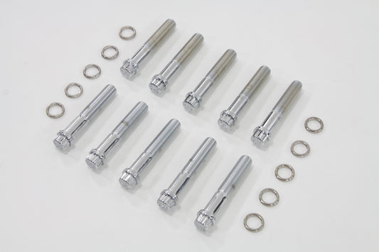HARLEY Big Bore 12 Pt Head Bolt Kit Chrome Fits 1948-1984 FL, 1971-1984 FX,