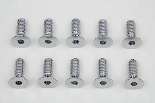 HARLEY Chrome Allen Type Disc Screw Fits 1978-1982 FX, 1978-1982 XL,