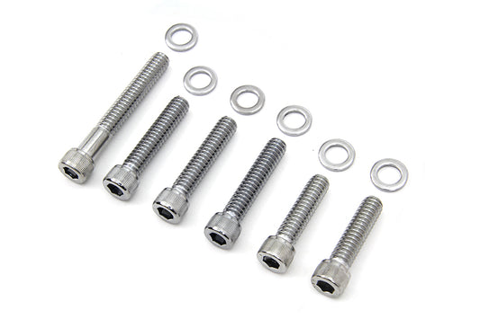 HARLEY Cam Cover Allen Screw Kit Chrome Fits 1970-1984 FL, 1971-1984 FX, 1984-1992 FXST, 1984-