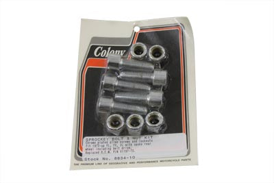 HARLEY Sprocket Bolt and Nut 7/16 inch-20 X 1-1/4 inch Allen Style fits 1973-1984 FL, cast or wire wheel 1973-1984 FX, cast or wire wheel 1973-1990 X