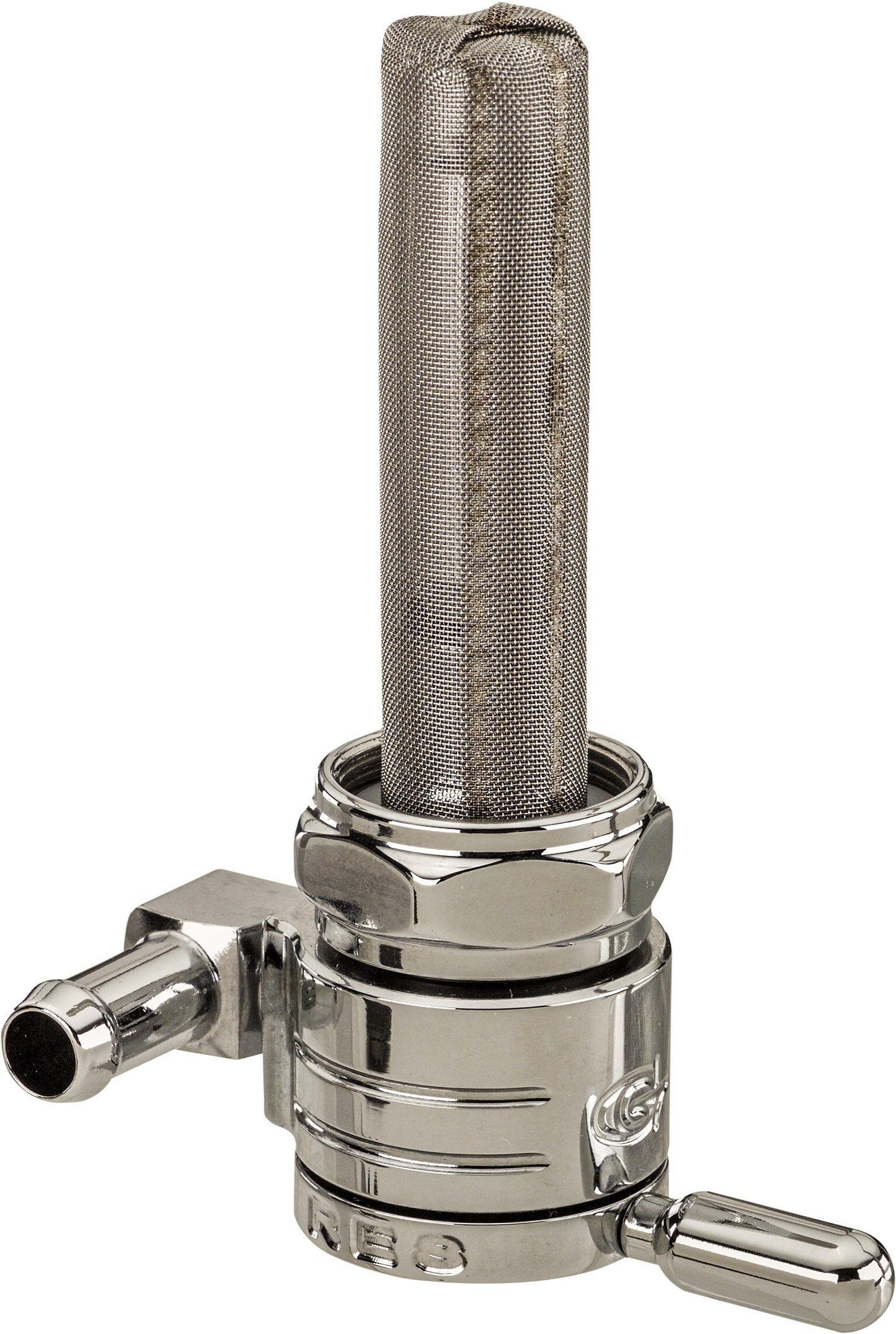 HARLEY GOLAN 22MM PETCOCK FORWARD CHROME 5/16 HOSE 76-312F-CS