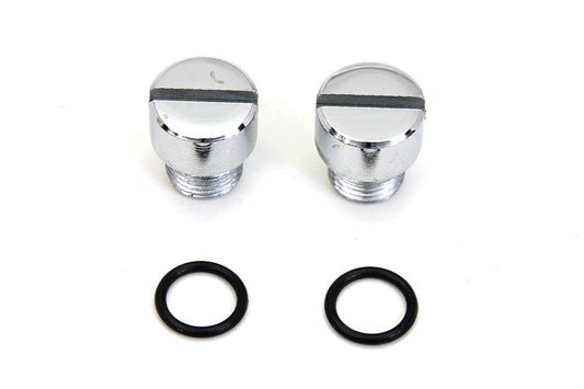 HARLEY Oil Pump Check and Relief Valve Plug Chrome Fits 1981-1984 FL, 1981-1984 FX, 1986-1998 FL