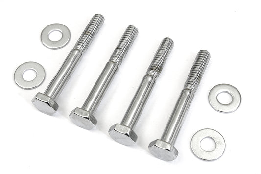 HARLEY Transmission Top Cover Screw Kit Chrome Fits 1979-1984 FL, 1979-1984 FX,