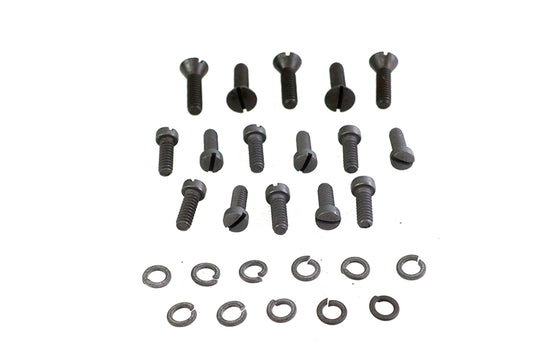 HARLEY Transmission Top and Side Cover Screw Kit Parkerized Fits 1937-1952 WL, 1937-1973 G,