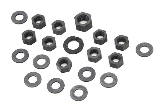 HARLEY Parkerized Transmission Side Cover Kit Fits 1936-1940 EL, 1937-1948 UL, 1941-1984 FL, 1