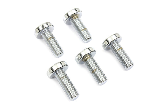HARLEY Chrome Rear Brake Disc Bolts Fits 1997-2017 FXD, 1997-UP FXST, 1997-UP FLT, 1997-UP FLS