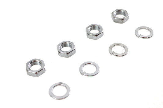 HARLEY Rocker Arm Shaft Chrome End Nut Kit Fits 1936-1940 EL, 1941-1947 FL,