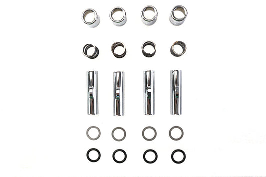 HARLEY Upper Pushrod Cover Kit Chrome Fits 1986-1990 XL,