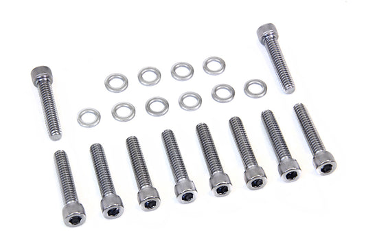 HARLEY Cam Cover Mount Kit Chrome Fits 1999-2017 FXD, 1999-2016 FLT,