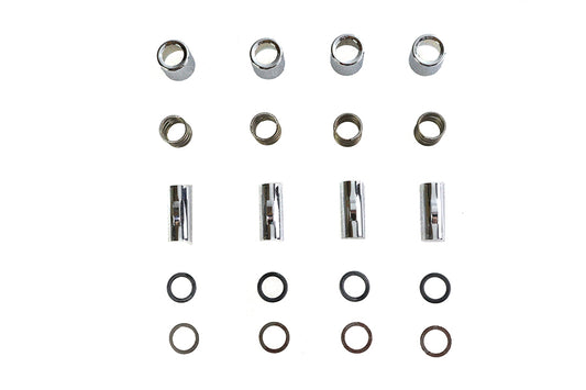 HARLEY M8 Upper Pushrod Cover Kit Chrome Fits 1999-UP FXST, 1999-UP FLST, 1999-2016 FLT, 1999-