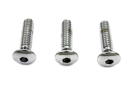 HARLEY Chrome Air Cleaner Mount Screws Fits 0- Replacement, application for S&S covers