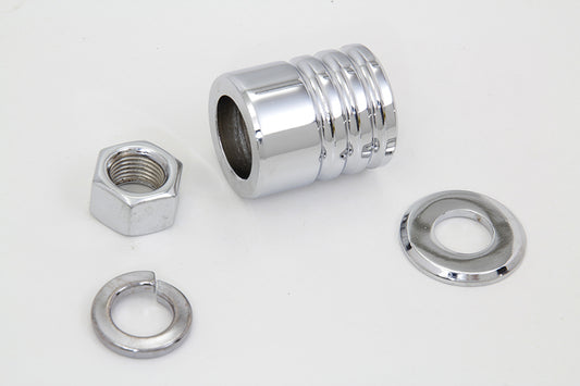 HARLEY Front Axle Spacer Kit Groove Style Chrome Fits 1997-1999 FLSTC,